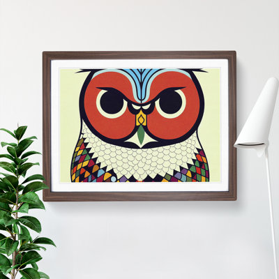 XH1022-6536X Owl Art Retro Vol.5 1 Piece Single Picture Frame Wall Art