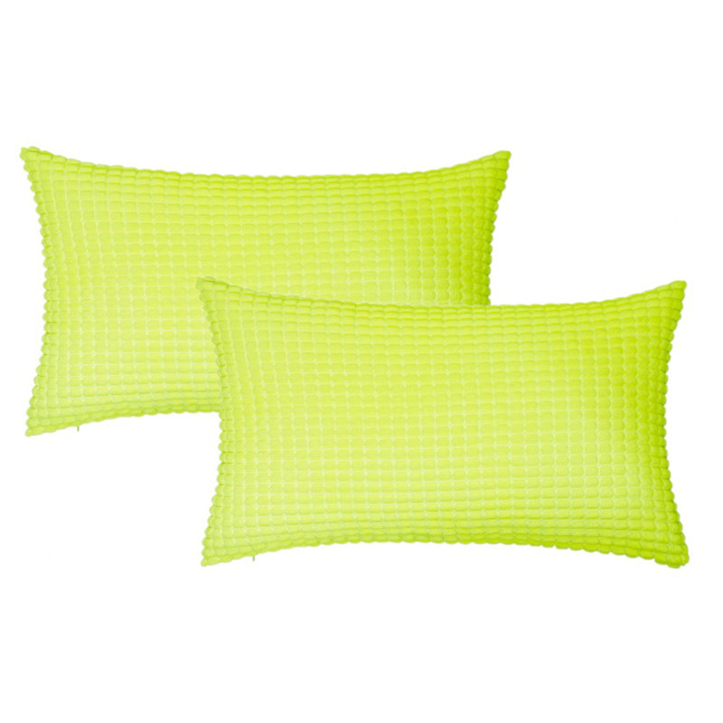Coussin Houndstooth, Vert pomme