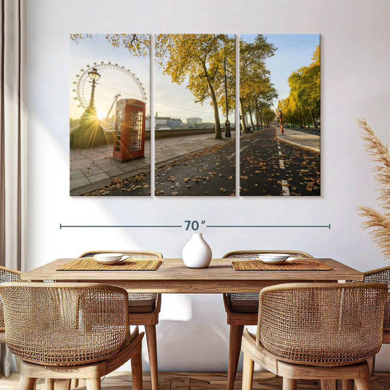 London Autumn Road, H 20 po x l 33 po