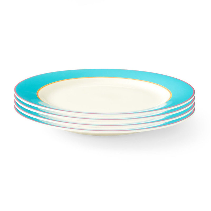 11.5" Dinner Plate in Yellow, Blue