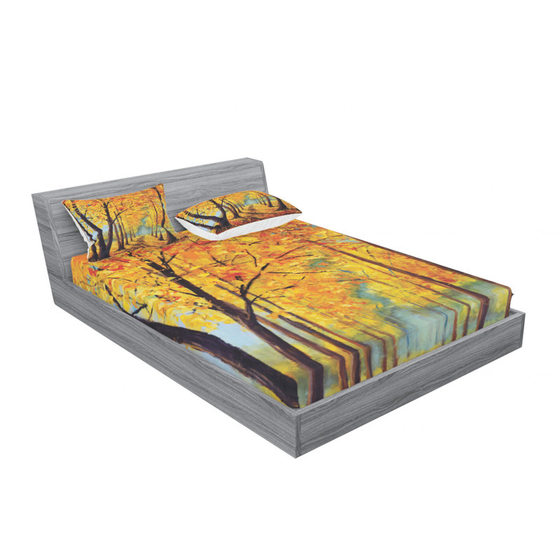 Microfiber Sheet Set, Queen Sheet Set with Fitted Sheet