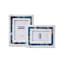 Amazonite Inlay Set Of 2 White Marble Photo Frame-846330092
