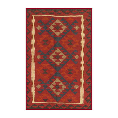 Tapis oriental rouge / brun