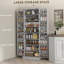 Garde-manger avec tablettes, portes