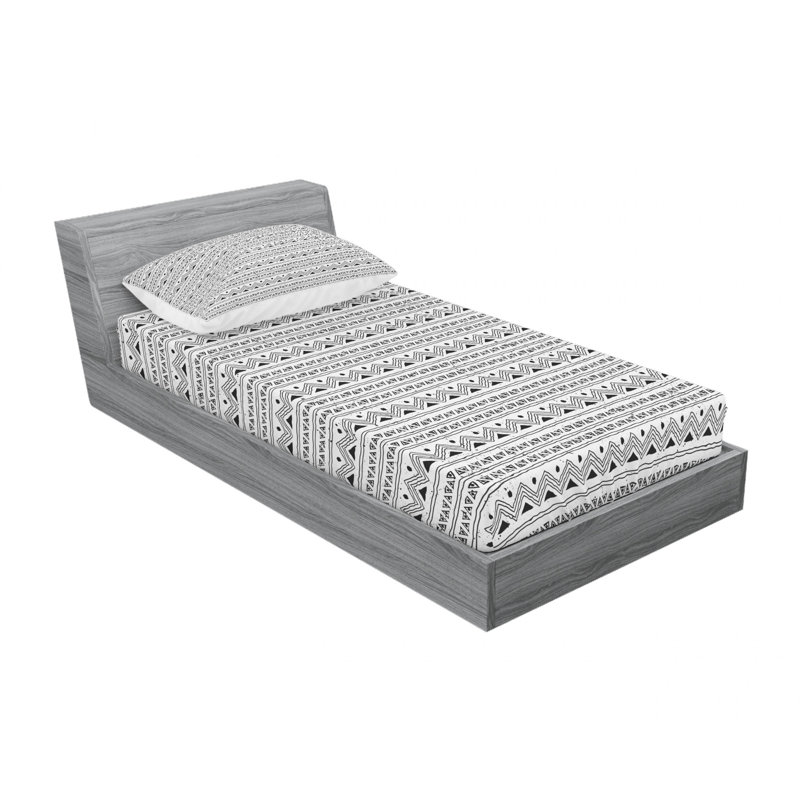 Ensemble de draps Native Ikat, Ensemble de draps pour lit simple avec drap-housse