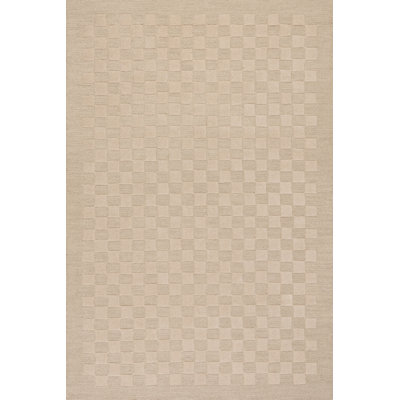 Linthea Modern Checkered Handmade Wool Rug