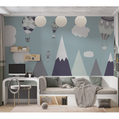 Kids Wallpaper Wall Mural - Balloon Land