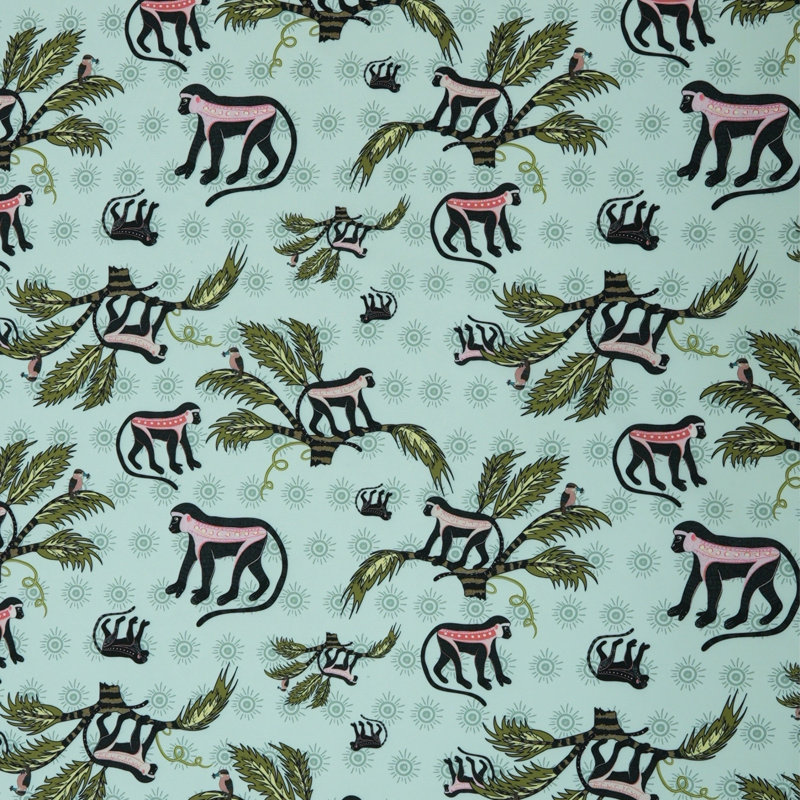 Monkey Palm Outdoor Fabric, Oasis