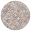 Cowhide Geometric Area Rug in Lilac Ash-66296499