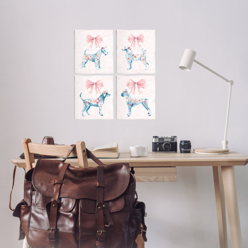 Plaque murale chic pour chien pastel, design par Carol Robinson