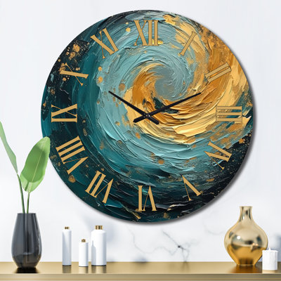 Horloge murale Golden Ocean