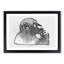 Thinker Monkey by Banksy - Framed Print-55769320-55769322