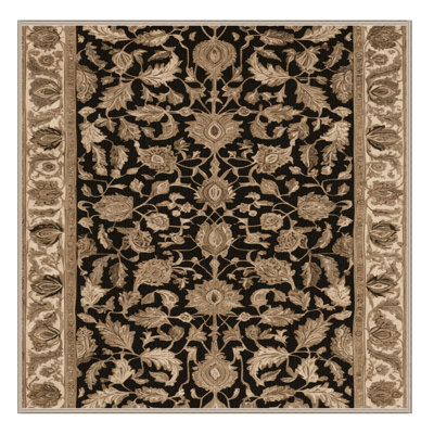 Machine Washable Persian Brown Area Rug