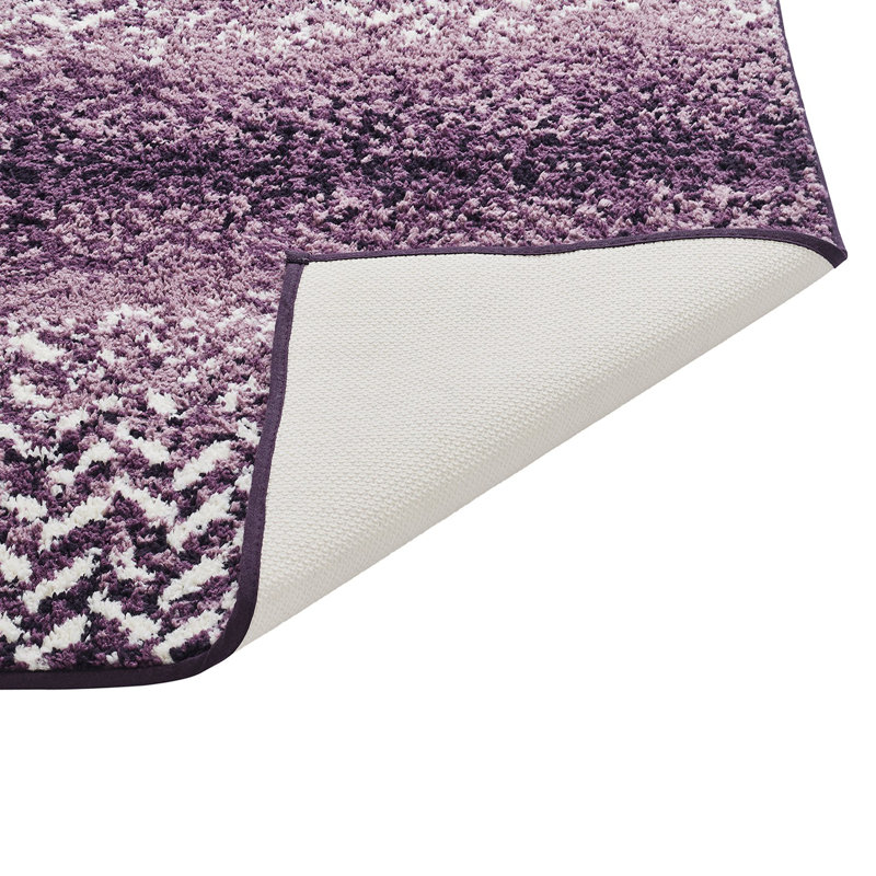 Tapis pour salle de bain Makayley, Mauve, Ensemble de 3 pièces (17 po x 24 po | 24 po x 40 