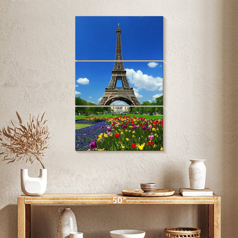 Masam Eiffel Tower At Springtime, 38" H x 24" W