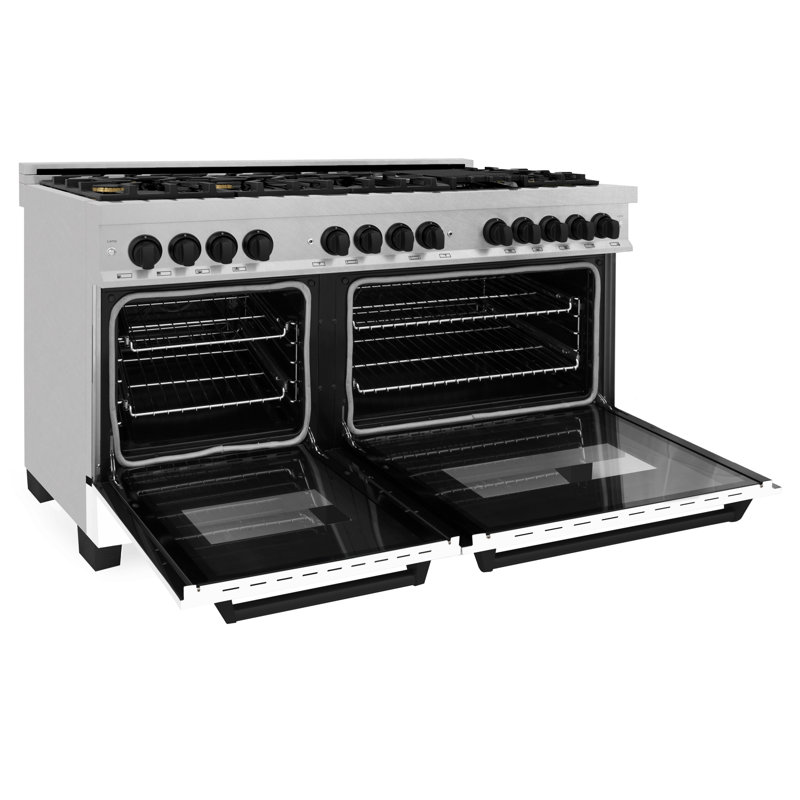 ZLINE Autograph 60" Legacy Dual Fuel Range, Matte Black