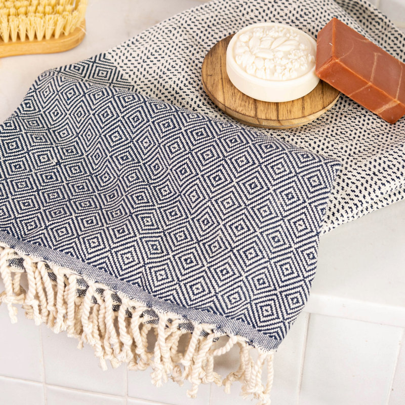 Serviette de bain Dilay, Bleu