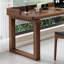 Bureau rectangulaire en bois massif brun noisette-2090445760
