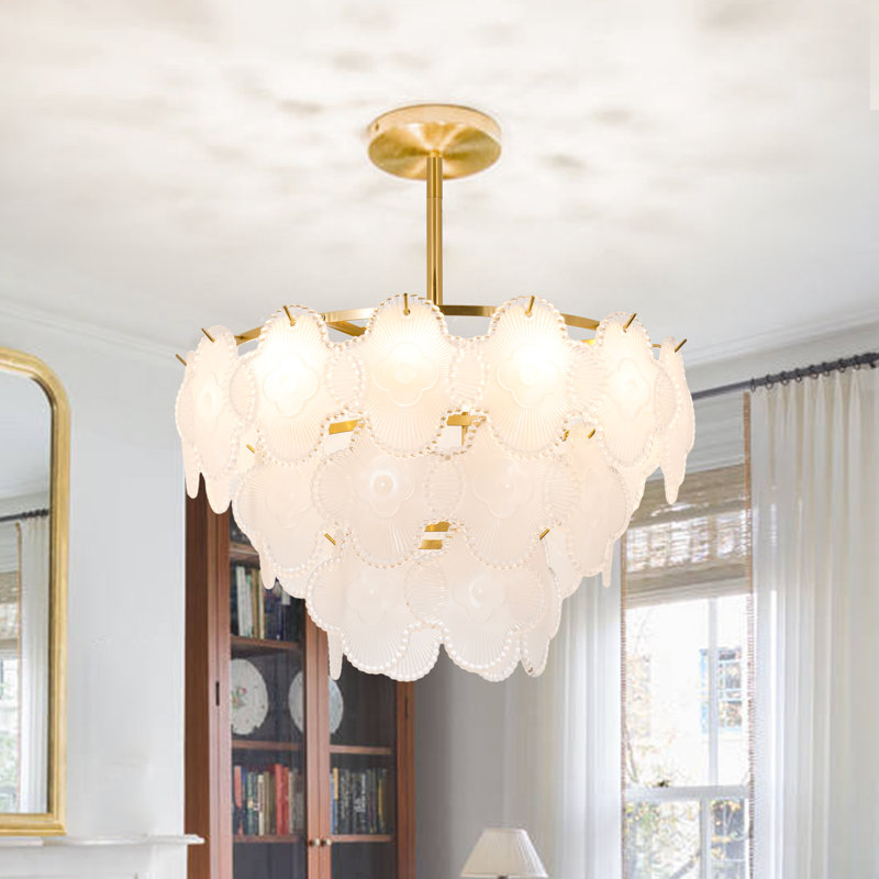 Modern-8 Light Dimmable Gold Crystal Chandelier