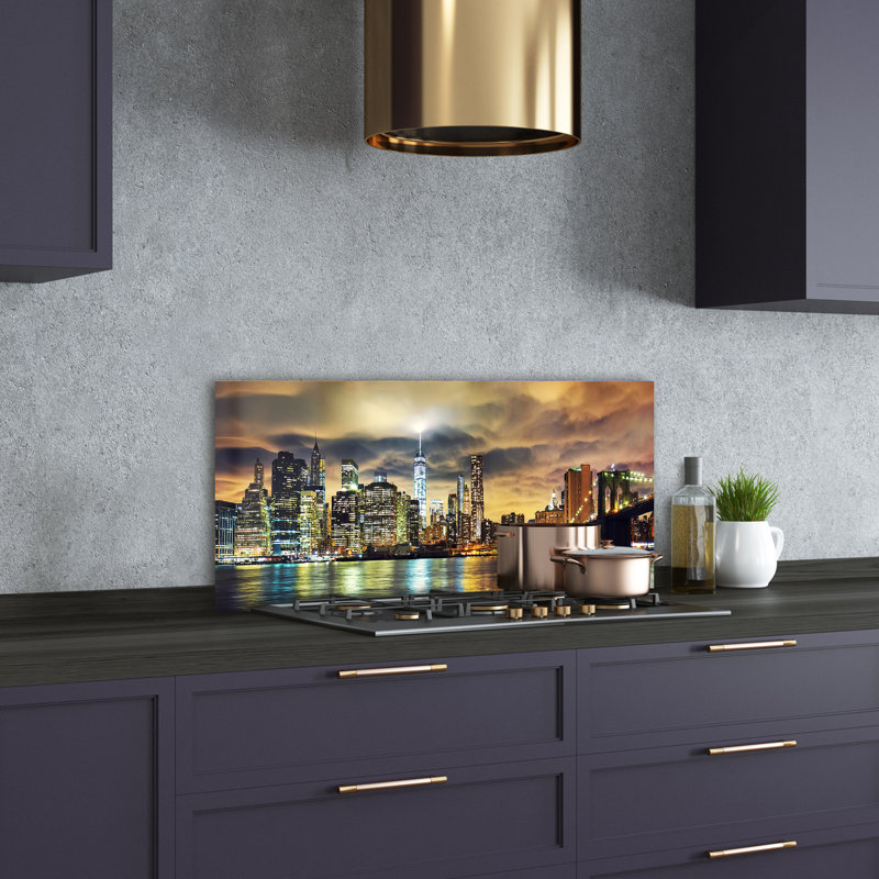 Alemanno Yellow - Manhattan New York - No Frame Print on Glass