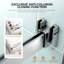 Porte de douche coulissante double sans cadre l 44 à 48 po x H 76 po avec verre antidéflagrant 5/16 po, quincaillerie en acier inoxydable, nickel brossé-120641781