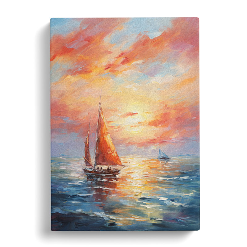 Seascape Impressionism - No Frame Print, 76cm H x 50cm W x 3cm D