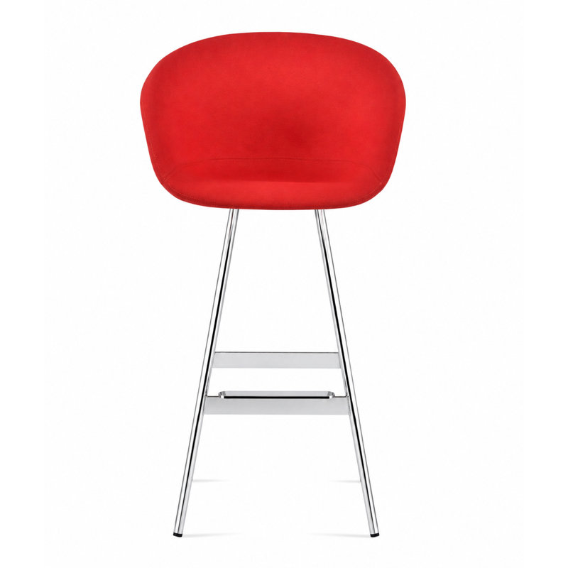 Tabouret de bar et de comptoir Tribeca Balat, Chrome, Bar Stool (28" Seat Height)