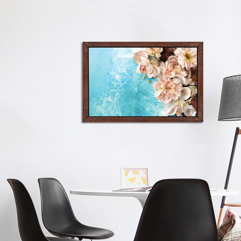 Flower Power by Antuanelle - Floater Frame Print on Canvas, Brown Framed, 66.04 cm H x 45.72 cm W