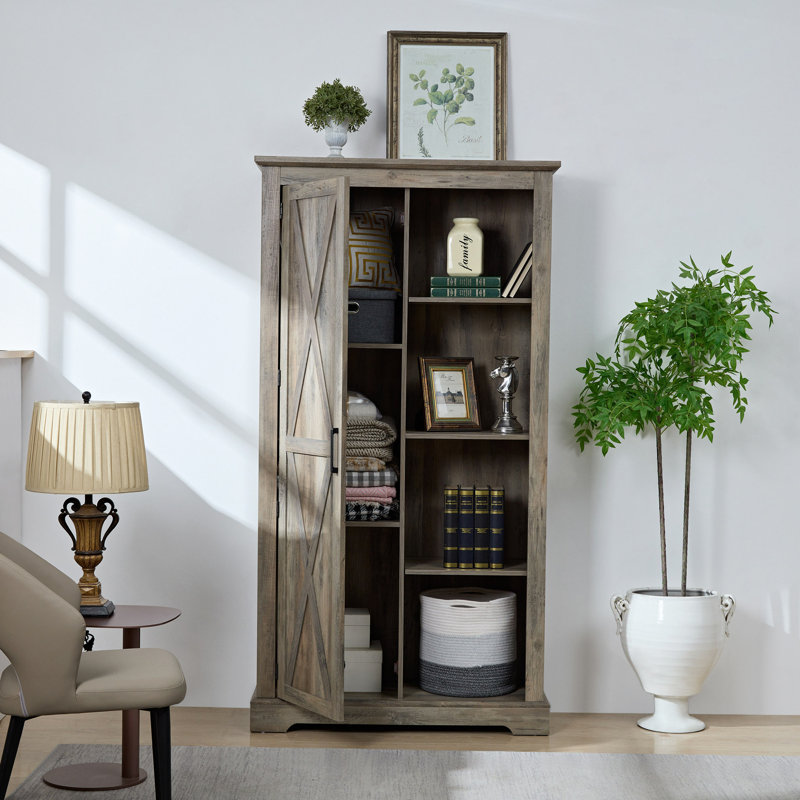 Armoire de rangement Kother, Gris délavé
