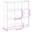 Ayoob 108cm H x 102cm W Bookcase