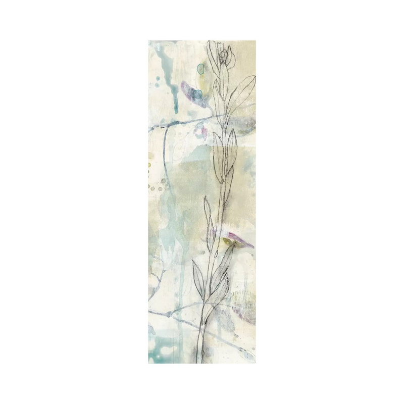 Contour Stem II by Jennifer Goldberger - Wrapped Canvas Panoramic Painting, 30.48 cm H x 91.44 cm W x 1.91 cm D