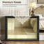 Console de style campagnard avec tablette de rangement, canapé industriel rétro pour le couloir du salon, table d'appoint rustique