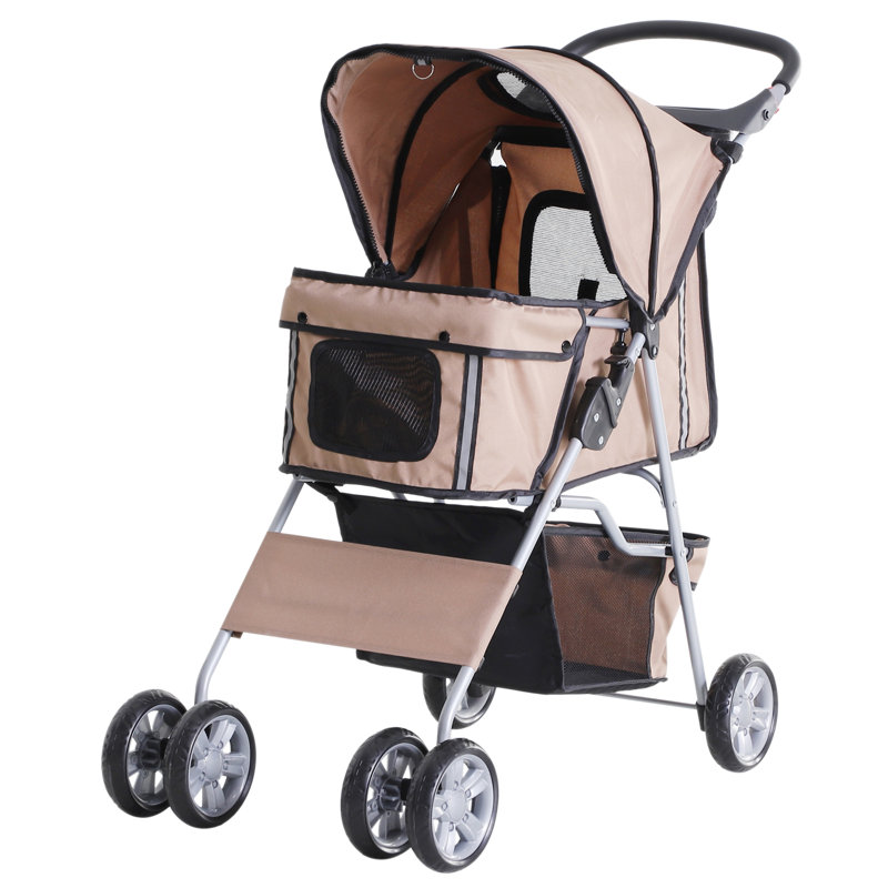 Poussette standard pliante, Beige