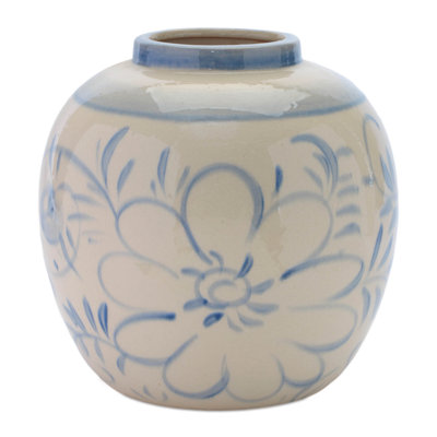 Vase floral en grès 9,25 po