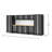 Bold XL Series Gray 12 Piece Garage Cabinets Set With Tool, Base, Wall Cabinets, Bamboo Worktop And 30 In. Lockers-119048811