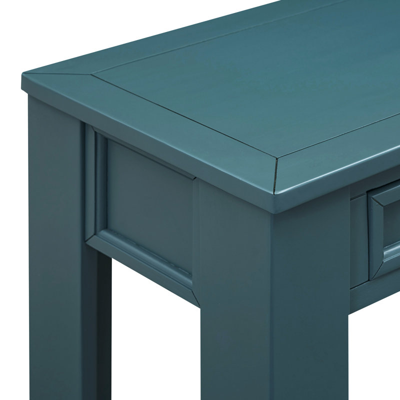 Console Table With Dark Blue Frame: For Entryway Legs: Piece
