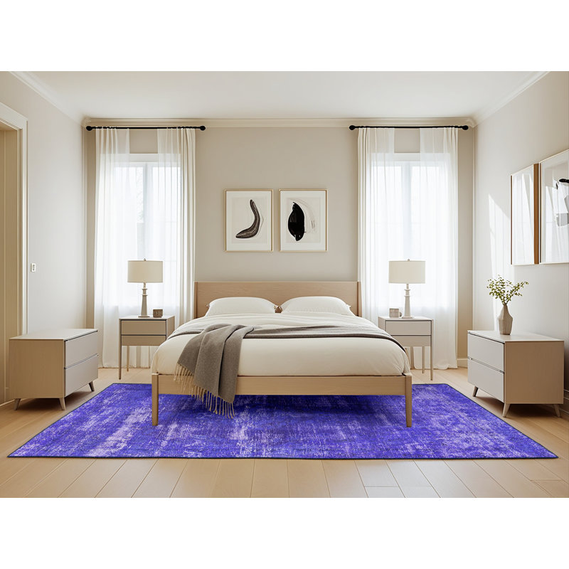 Tapis mauve abstrait, Rectangle 5 pi x 8 pi
