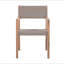 Ensemble de 2 chaises de salle à manger d'extérieur, structure en bois d'acacia teck clair et osier PE brun clair, idéal pour les patios et les jardins