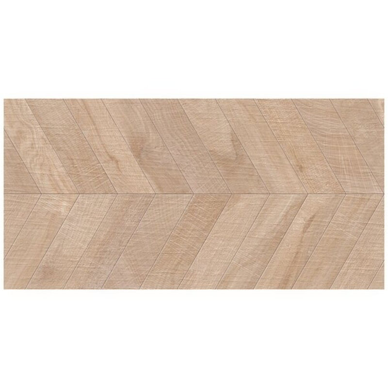 Kenridge Chevron 24X48 Matte Porcelain Tile, Maple