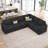 L-Shaped Modular Sleeper Sectional-101957146