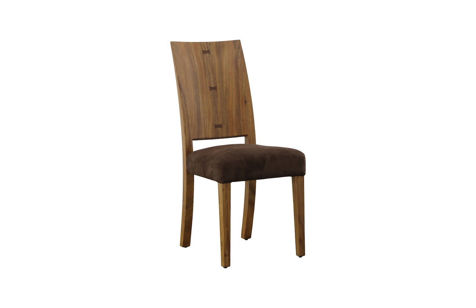 Origins Cotton Upholstered Side Chair, Brown