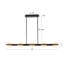 Luminaire suspendu linéaire à DEL à intensité variable 4 pi Selene-124959279