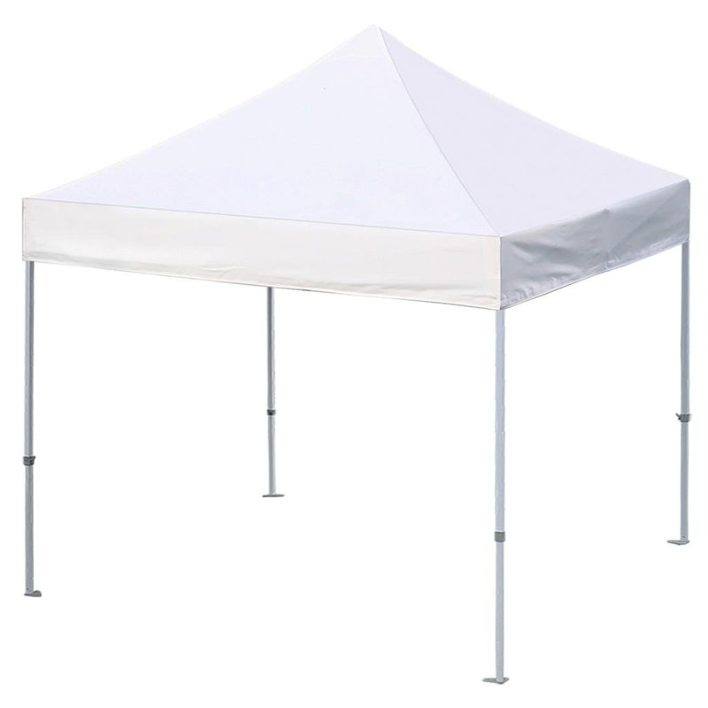 Amaziyah 96 Ft. W x 96 Ft. D Steel Pop-Up Canopy, White, 10ft x 10ft