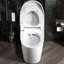 Smart Bidet Toilet With Foot Sensor Operation Flush, Adjustable Spray, Warm Air Dryer, Remote Control, Led Night Light, Heated Seat Tankless Toilet, Cupc Certified