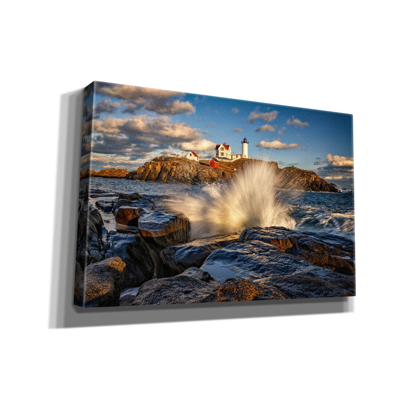 Sheringham " Sunshine And Spray " by Rick Berk, 12" H x 18" W x 0.75" D