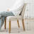 Encline Set of 4 Linen Upholstered 18.5'' Seat Height Solid Wood Dining Chair-1438100948
