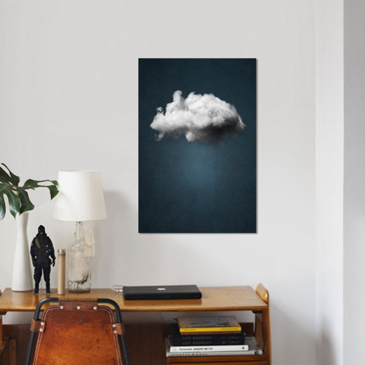 «Waiting Magritte» par The Usual Designers - impression sur toile tendue, H 40 po x l 26 po x P 1,5 po, Toile tendue