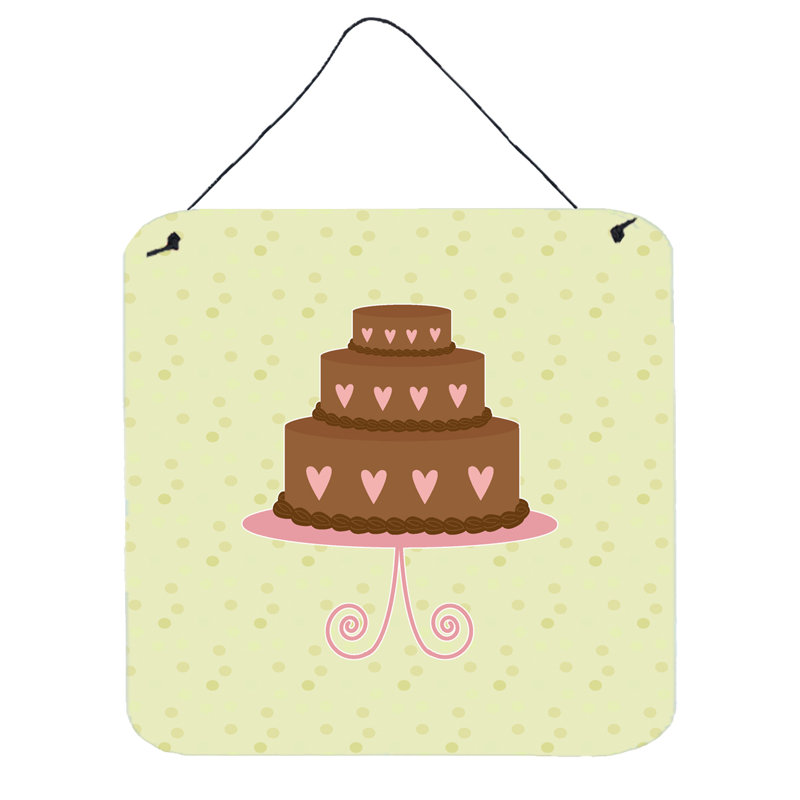 Décoration murale gâteau à gâteau chocolate cardiaque