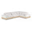 Canapé modulaire 4 pièces en tissu de chenille 127,75 po Turin-1429121105-1429121110