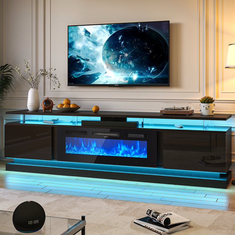 80-Inch Black TV Stand